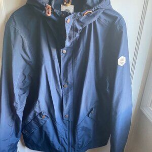 Timberland Waterproof Jacket Navy with hood size Large